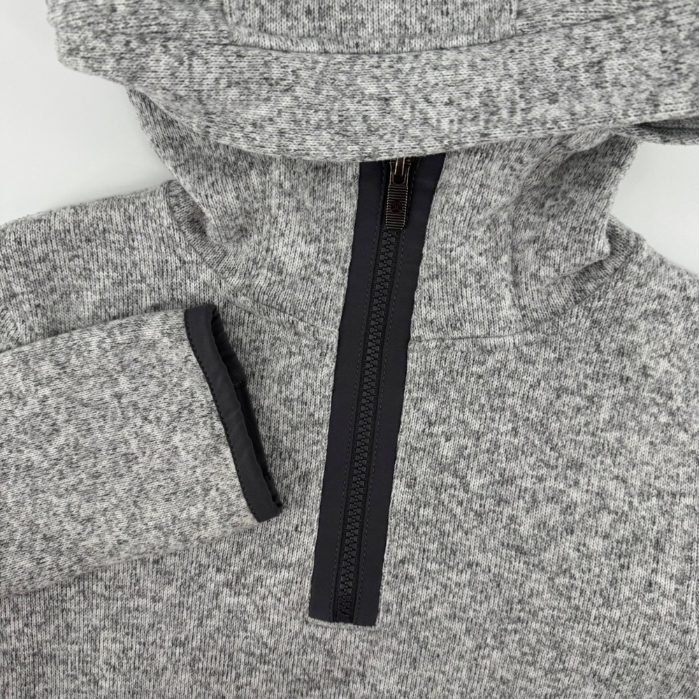 Lululemon Women's 2 Its Fleecing Cold Grey Heathered Knit Pullover